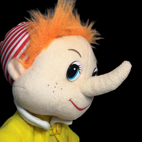 Zhenjiang Lian Yew Elf Pinocchio Plush Stuffed Poseable Doll 18" RARE VHTF - Picture 5 of 11